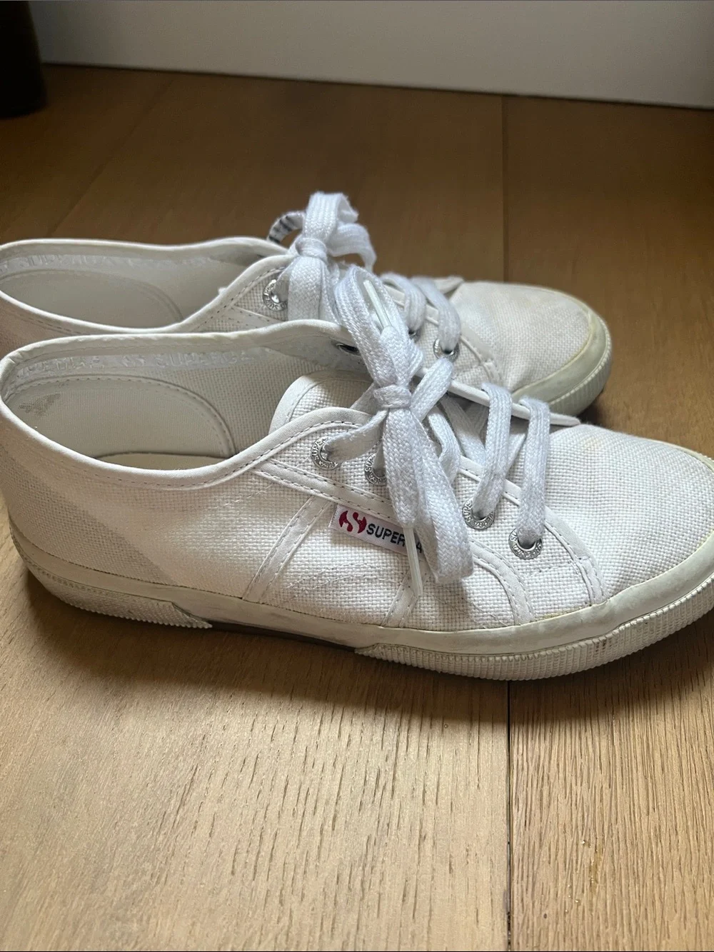 Superga Classic White Canvas Sneakers